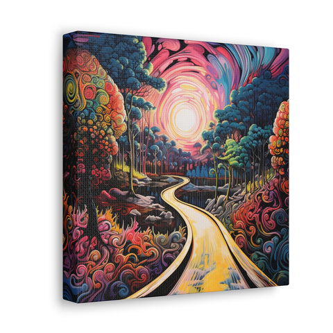 "Psychedelic Voyage: Tapestry of Colors - Bohemian Wall Décor Masterpiece for Unique Home Aesthetics #VisualFiesta"