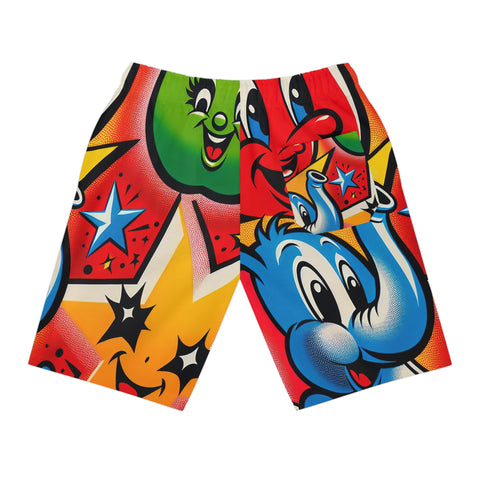 Performance-Enhanced Athletic Long Shorts (AOP)