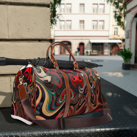 Sarah Blackwell was a pioneering English textile designer from the 1700s. Her unique designs married traditional patterns with bold color combinations and modern silhouettes, - Waterproof Travel Bag