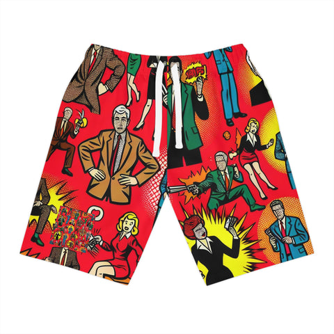 Performance-Enhanced Athletic Long Shorts (AOP)
