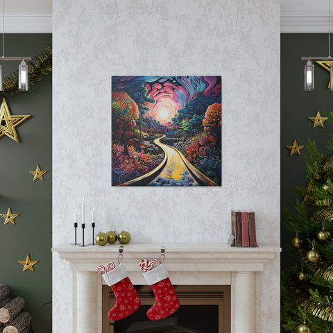 "Psychedelic Voyage: Tapestry of Colors - Bohemian Wall Décor Masterpiece for Unique Home Aesthetics #VisualFiesta"