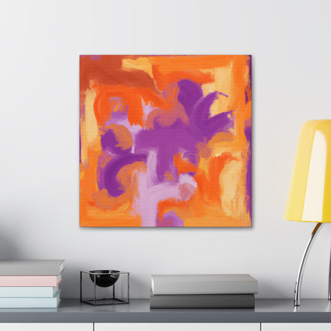 Pompeiina Orangopurpleson - Canvas