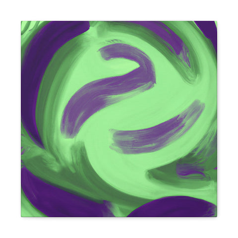 Gwynaethea the Green and Purple. - Canvas