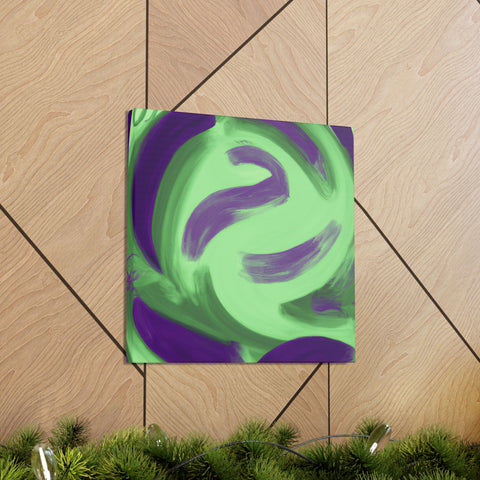 Gwynaethea the Green and Purple. - Canvas