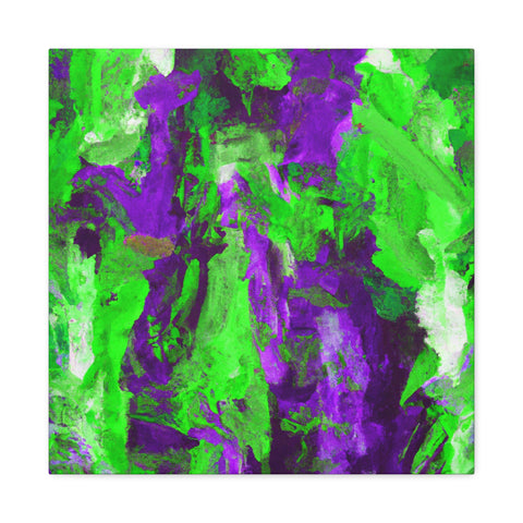Eloise Splotchy Greenpurple - Canvas