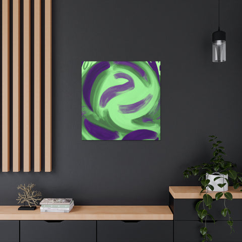 Gwynaethea the Green and Purple. - Canvas
