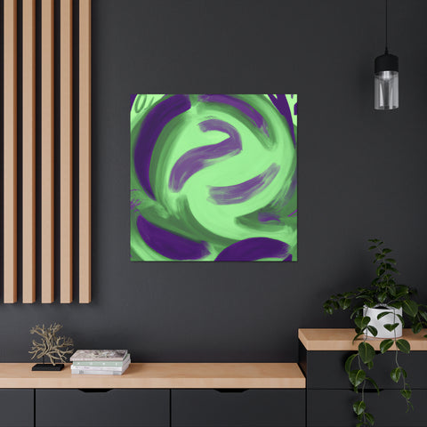 Gwynaethea the Green and Purple. - Canvas