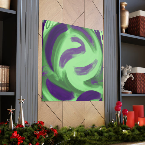 Gwynaethea the Green and Purple. - Canvas