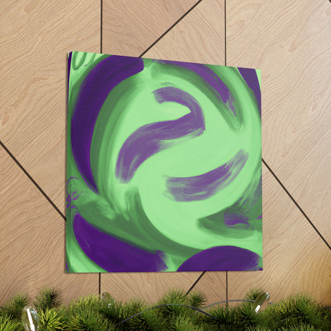 Gwynaethea the Green and Purple. - Canvas