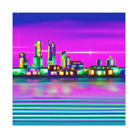 Futuristic Neon Cityscape