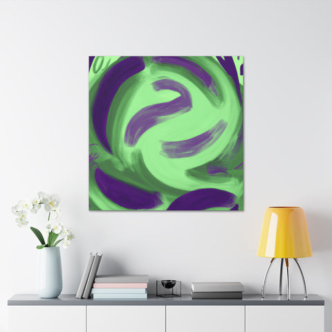 Gwynaethea the Green and Purple. - Canvas