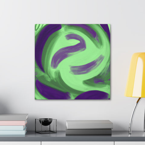Gwynaethea the Green and Purple. - Canvas
