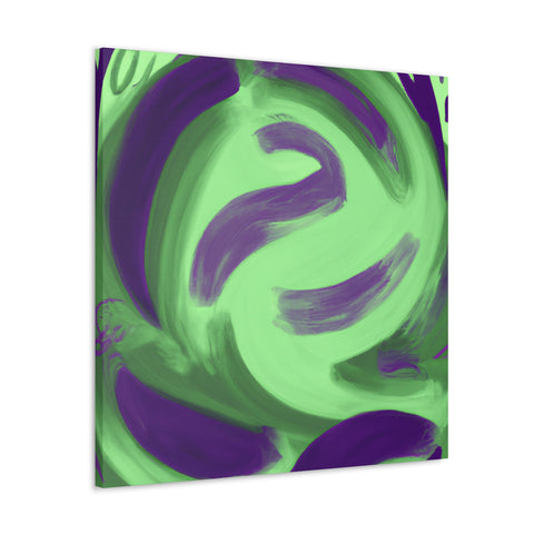 Gwynaethea the Green and Purple. - Canvas