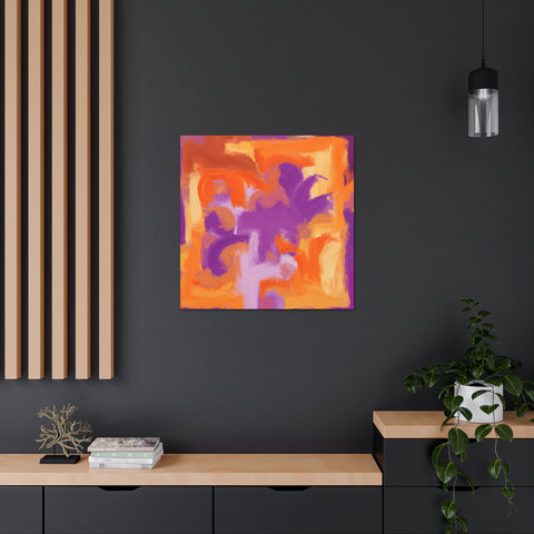 Pompeiina Orangopurpleson - Canvas
