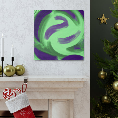 Gwynaethea the Green and Purple. - Canvas