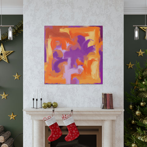 Pompeiina Orangopurpleson - Canvas