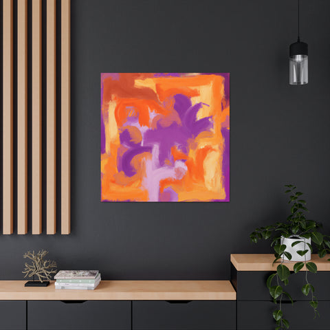 Pompeiina Orangopurpleson - Canvas