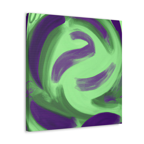 Gwynaethea the Green and Purple. - Canvas