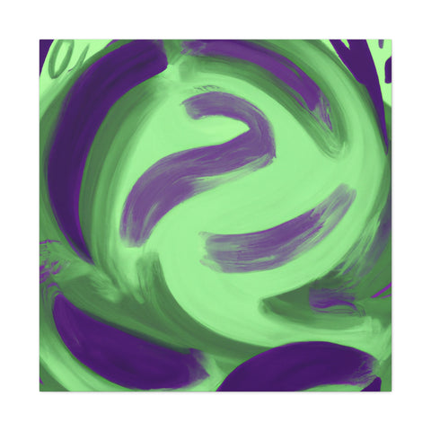 Gwynaethea the Green and Purple. - Canvas