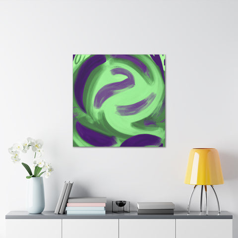 Gwynaethea the Green and Purple. - Canvas