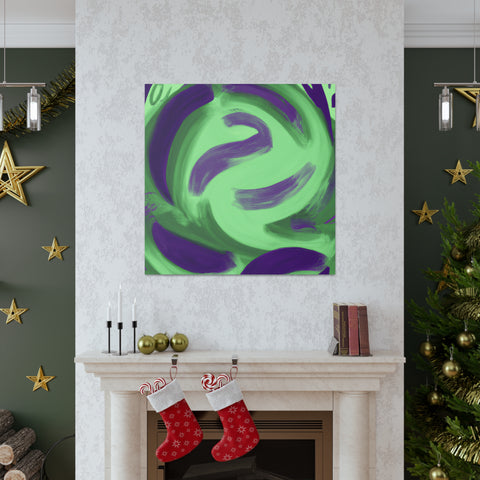 Gwynaethea the Green and Purple. - Canvas