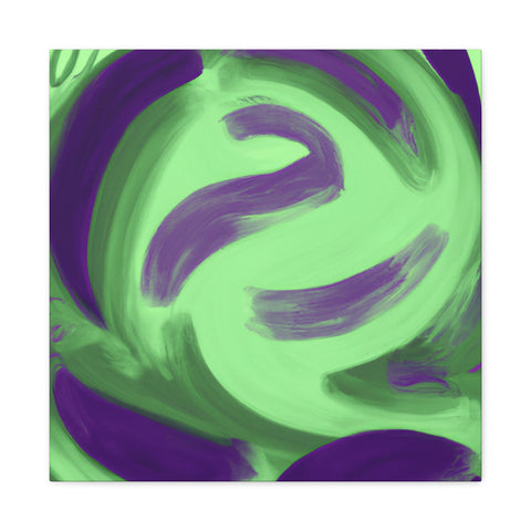 Gwynaethea the Green and Purple. - Canvas