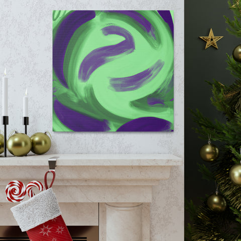 Gwynaethea the Green and Purple. - Canvas