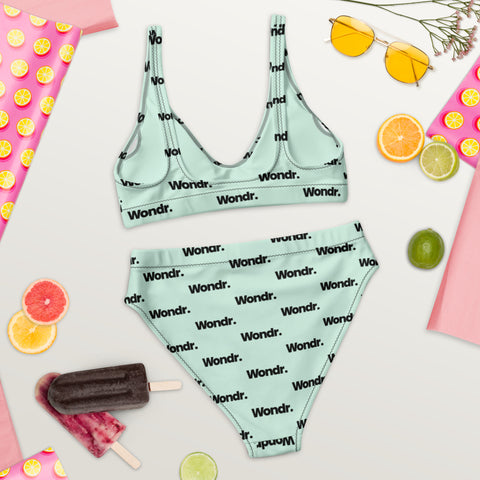 Recycled high-waisted bikini