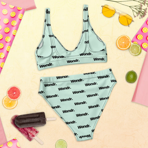 Recycled high-waisted bikini