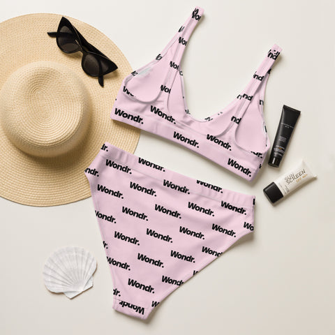 Recycled high-waisted bikini
