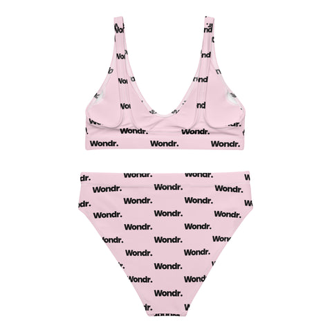Recycled high-waisted bikini