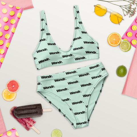 Recycled high-waisted bikini