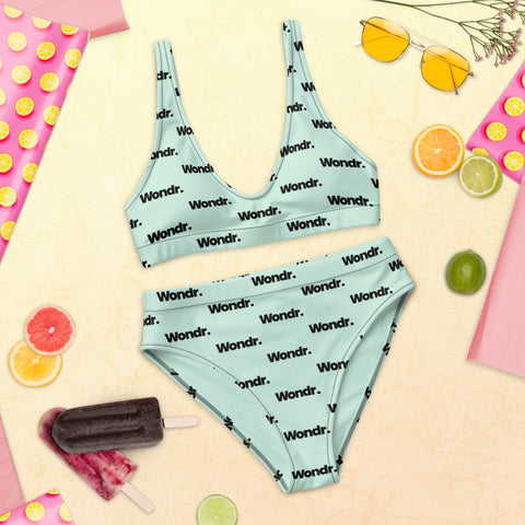 Recycled high-waisted bikini