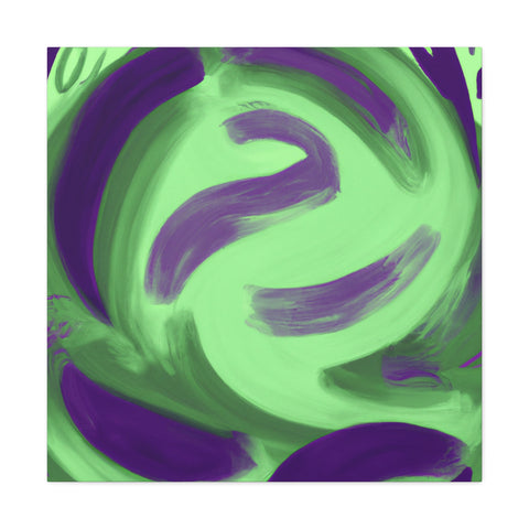 Gwynaethea the Green and Purple. - Canvas