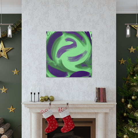 Gwynaethea the Green and Purple. - Canvas