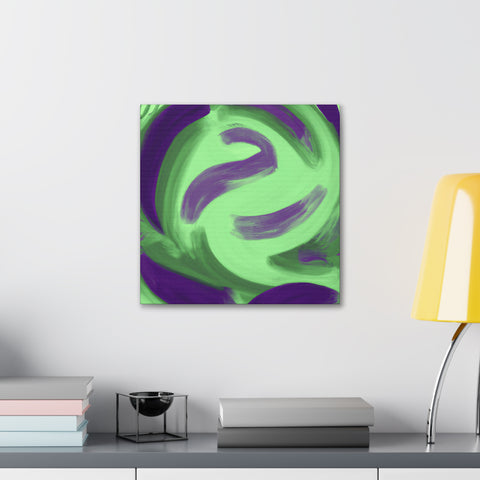 Gwynaethea the Green and Purple. - Canvas