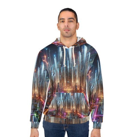 Versatile All-Over Print Unisex Pullover Hoodie