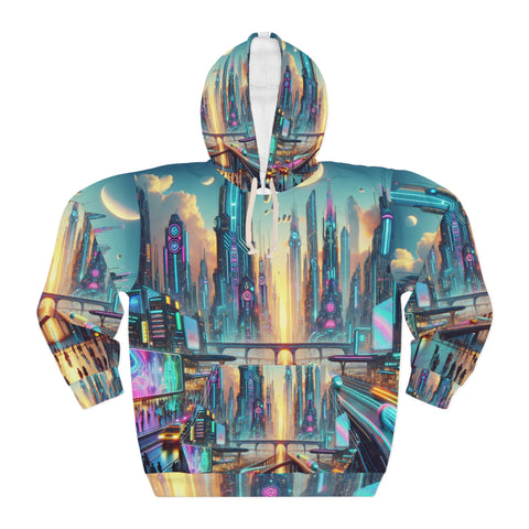 Versatile All-Over Print Unisex Pullover Hoodie