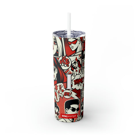 Skinny Tumbler with Straw, 20oz