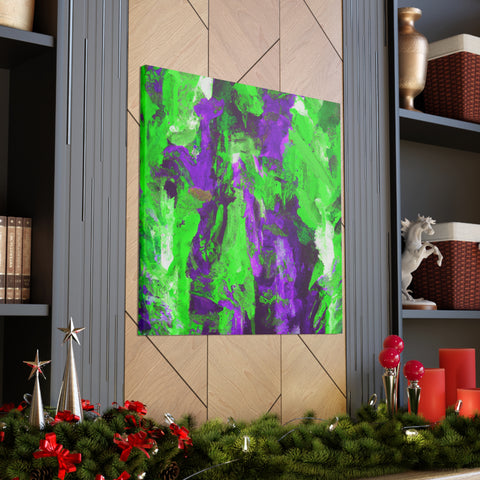 Eloise Splotchy Greenpurple - Canvas