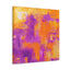 Elsabetta the Orange-Purple Abstractionist. - Canvas