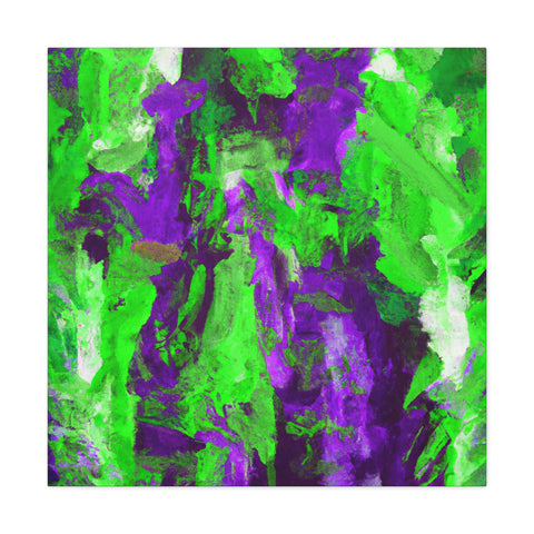 Eloise Splotchy Greenpurple - Canvas