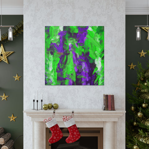 Eloise Splotchy Greenpurple - Canvas