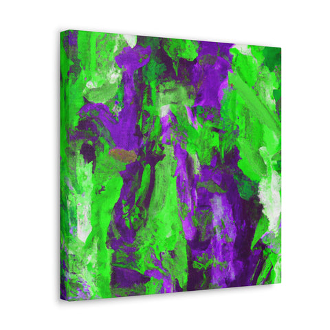 Eloise Splotchy Greenpurple - Canvas