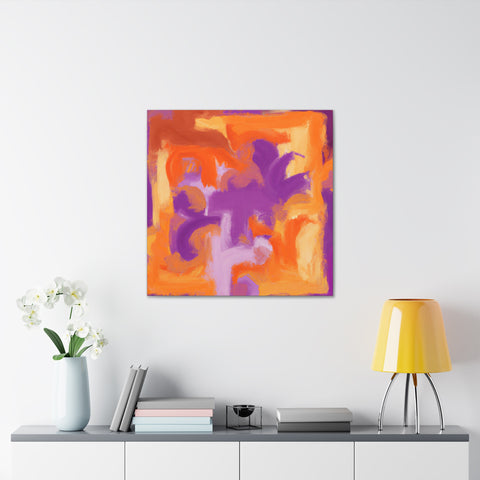 Pompeiina Orangopurpleson - Canvas