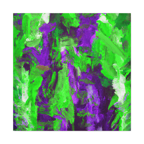 Eloise Splotchy Greenpurple - Canvas