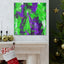 Eloise Splotchy Greenpurple - Canvas