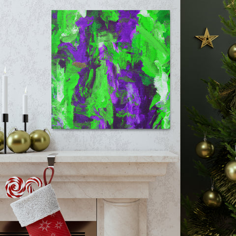 Eloise Splotchy Greenpurple - Canvas