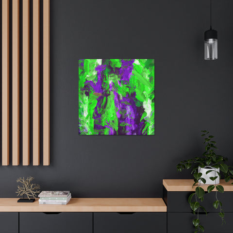 Eloise Splotchy Greenpurple - Canvas