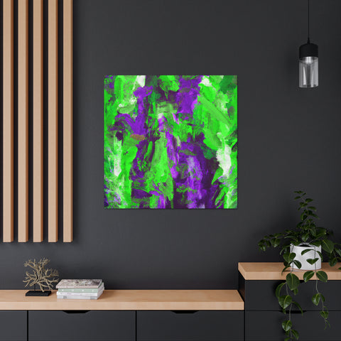 Eloise Splotchy Greenpurple - Canvas